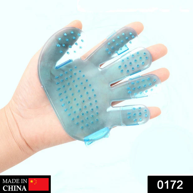 Rubber Pet Cleaning Massaging Grooming Glove Brush (6 Pcs) - Image 6