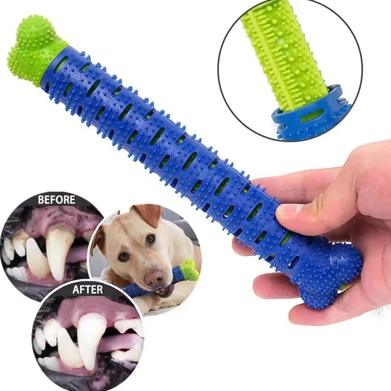 Dog Tooth Brush, Puppy Chew Toothbrush Stick Teeth Cleaning Dental Toys (1 Pc) - Image 3
