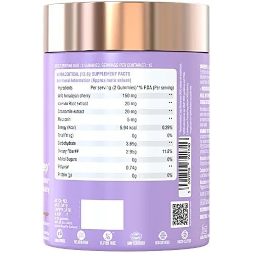 Nutriburst Mango Flavoured Serene Sleep Gummies, 30 pcs - Image 3