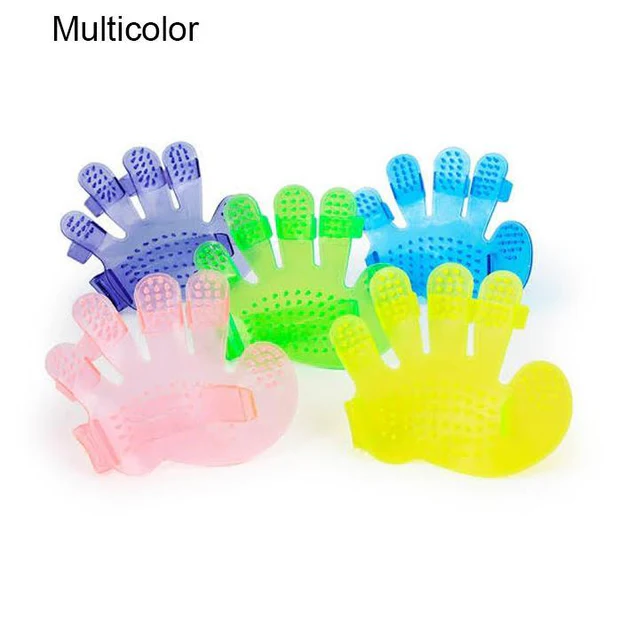 Rubber Pet Cleaning Massaging Grooming Glove Brush (6 Pcs) - Image 5