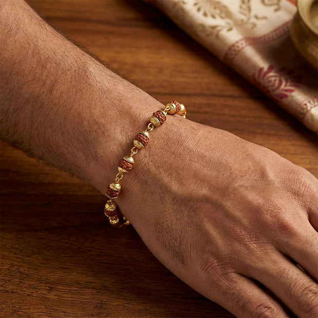 Rudraksha Bead Bracelet for Spiritual Daily Wear - Image 2