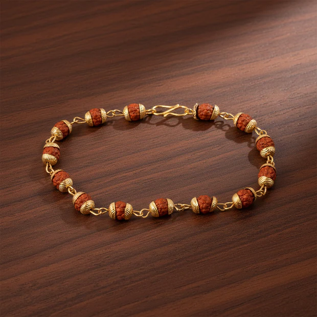 Rudraksha Bead Bracelet for Spiritual Daily Wear - Image 4